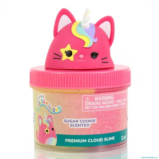Squishmallow; Original Squishmallows™ Sienna the Caticorn Sugar Cookie-Scented Premium Cloud Slime; Category:Premade Slime; Image:1